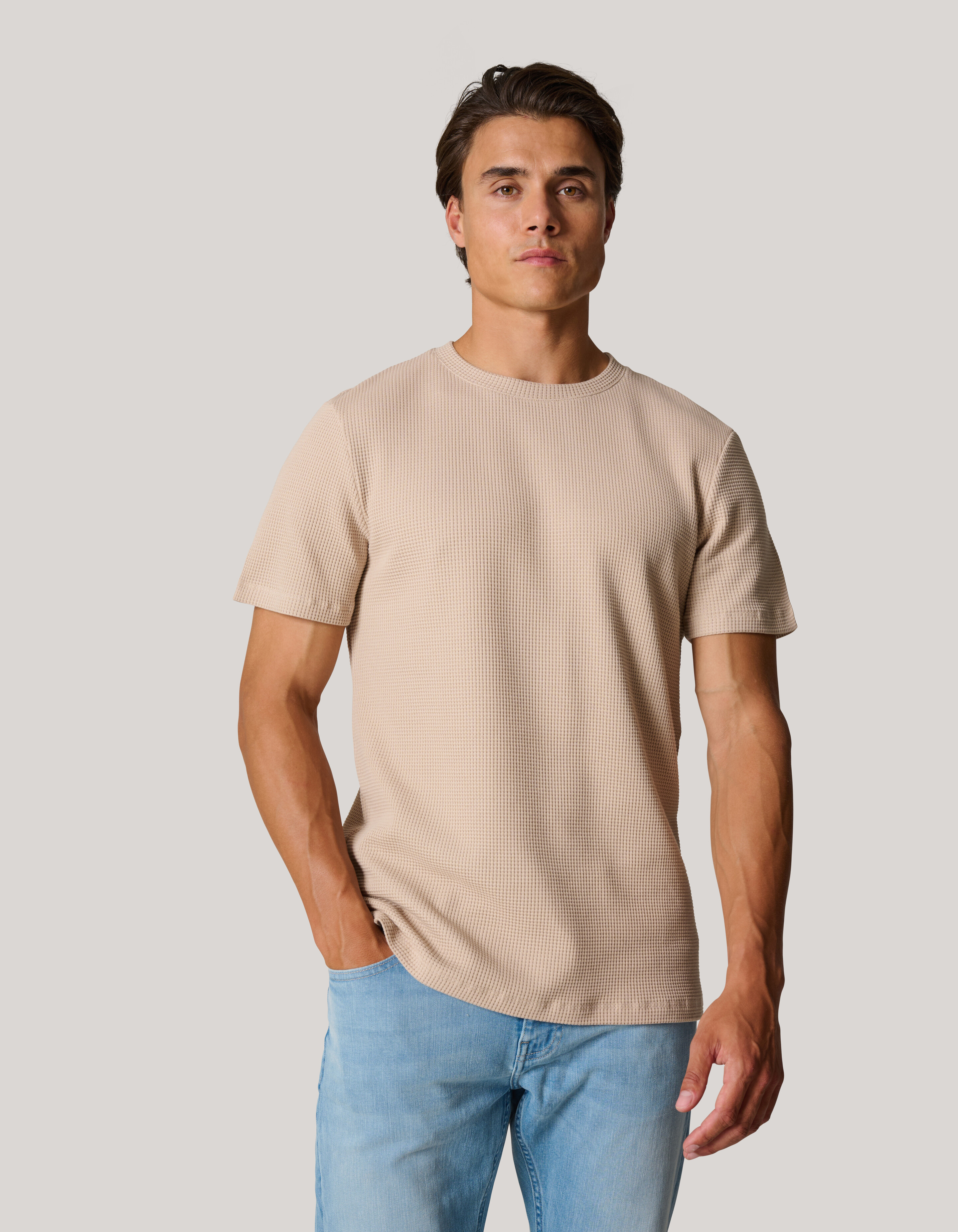 Textur T-shirt Sand SHOEBY MEN