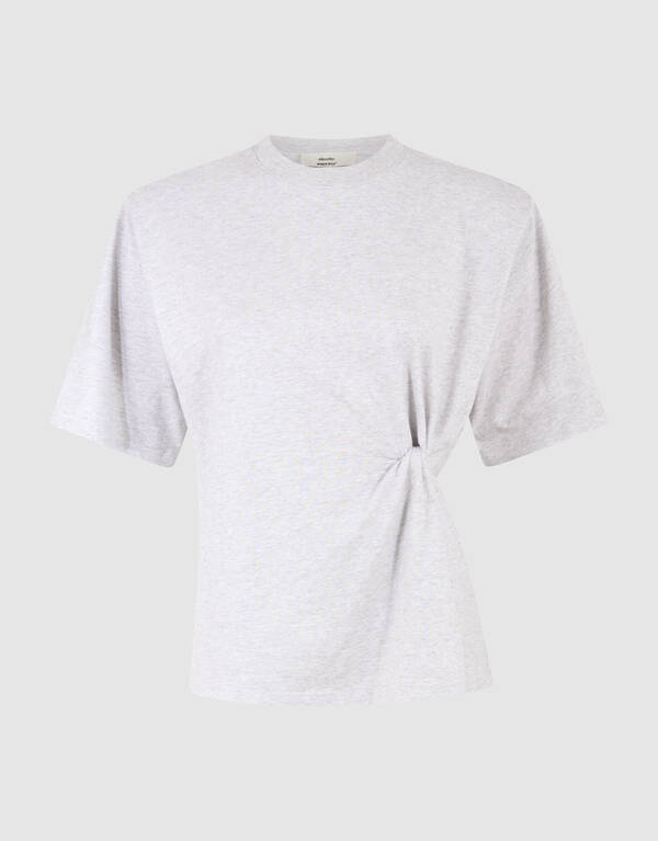 Oversized Knot T-Shirt Hellgrau Von Monica SHOEBY WOMEN