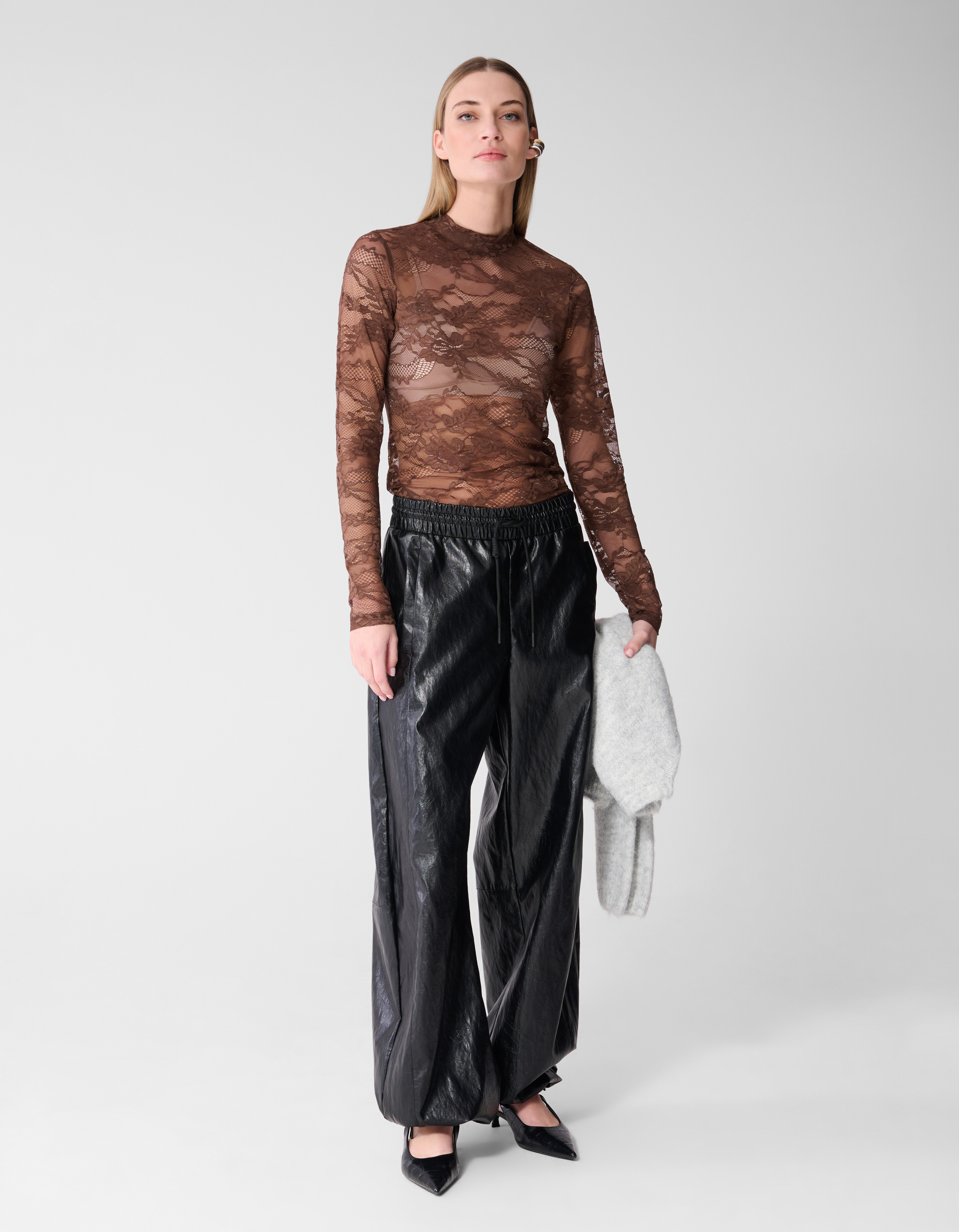 Flower Spitzenoberteil Dunkelbraun SHOEBY WOMEN