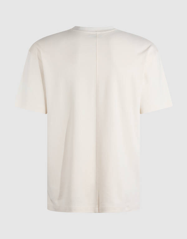 Stickerei Kunstwerk T-Shirt Gebrochen Wei&szlig; SHOEBY MEN