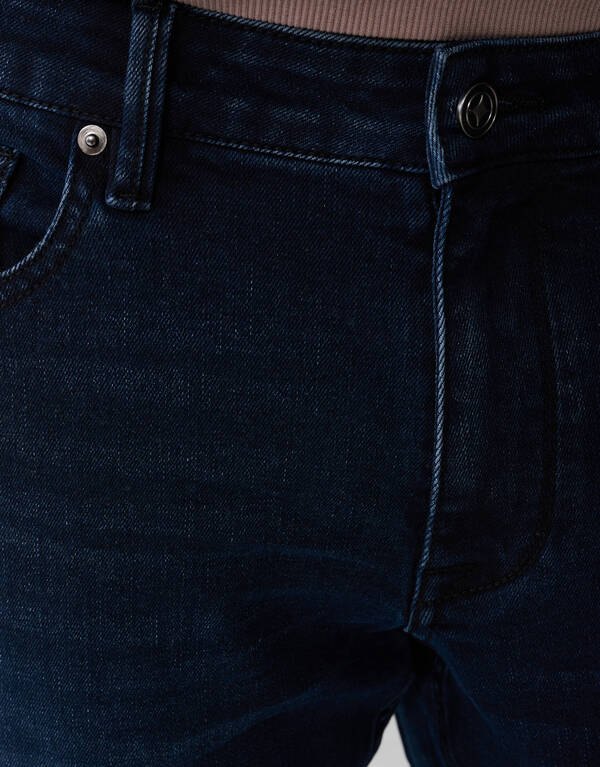 Straight Fit Jeans Blau/Schwarz L32 SHOEBY MEN