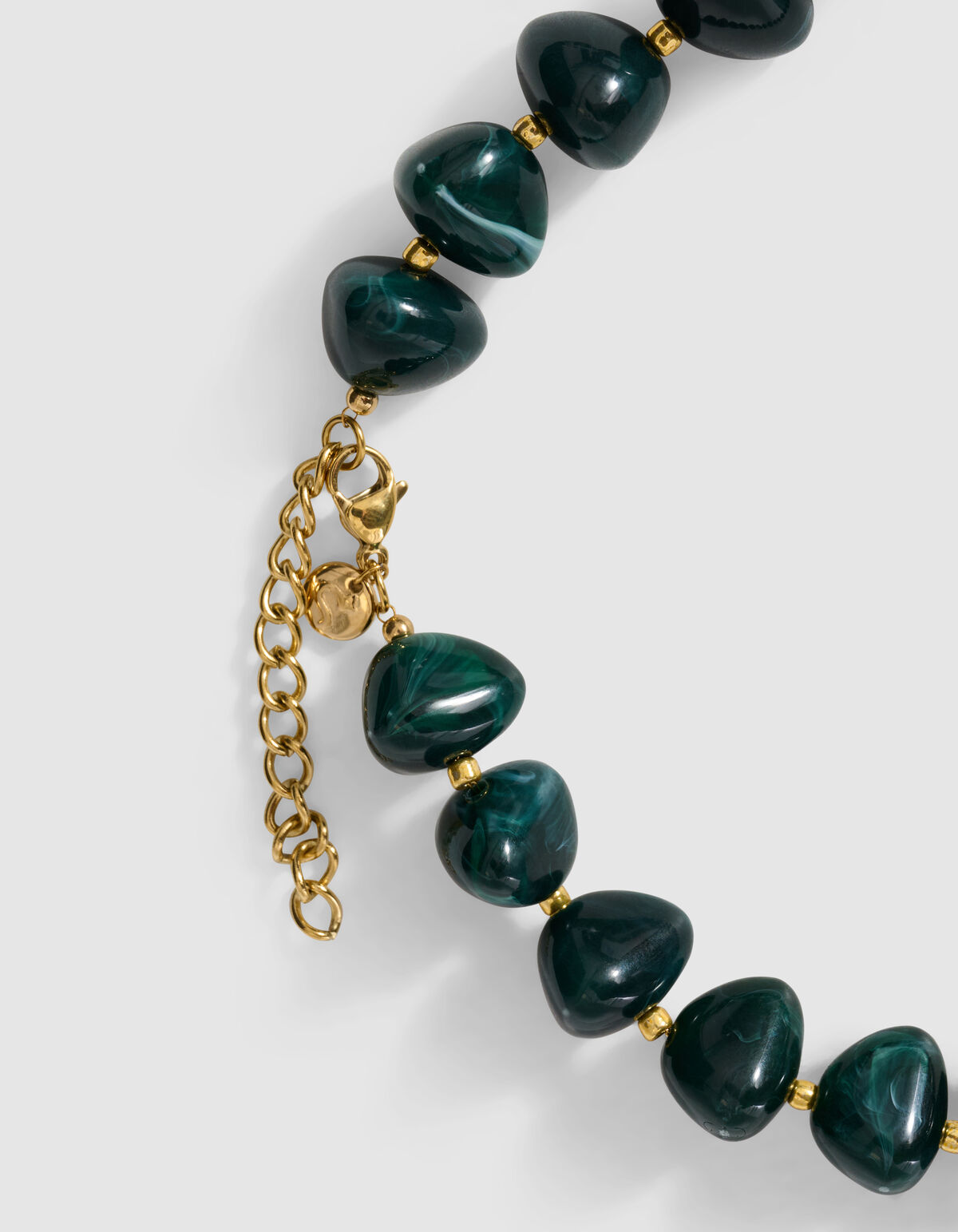 Blumen-Halskette Dunkelgr&uuml;n SHOEBY ACCESSOIRES