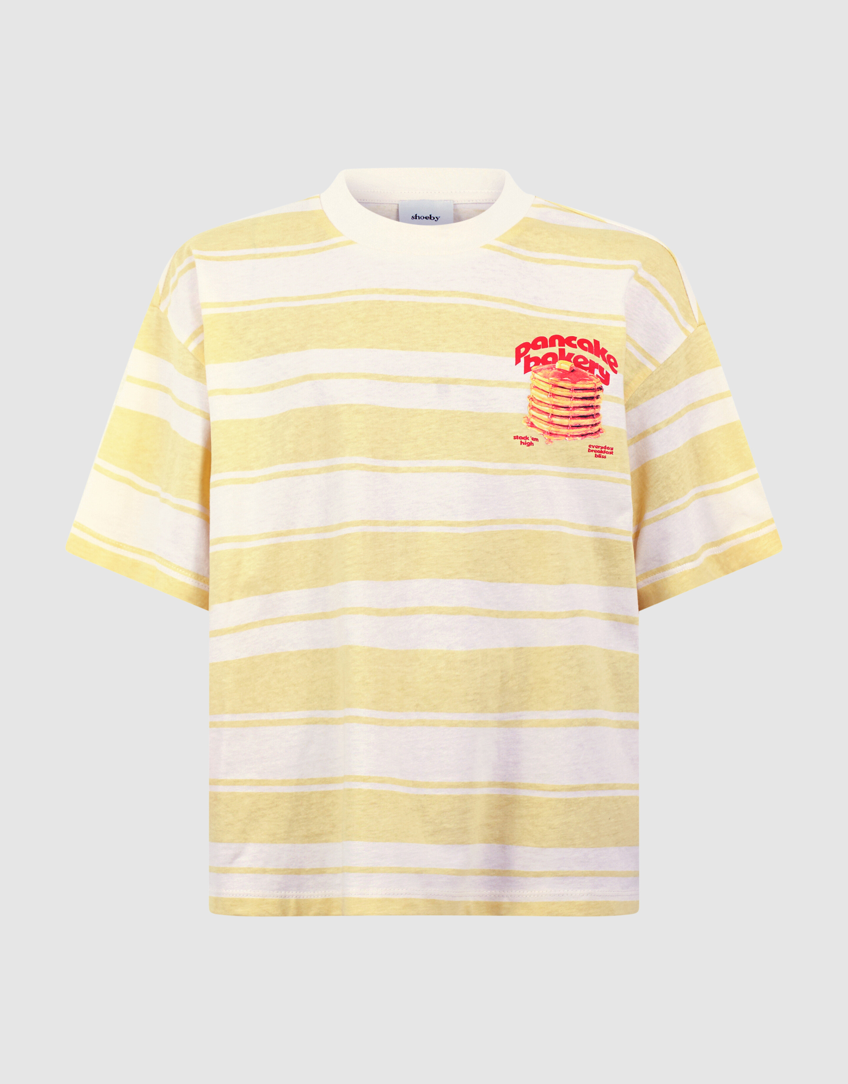 Pancake Bakery Artwork T-Shirt Hellgelb SHOEBY GIRLS