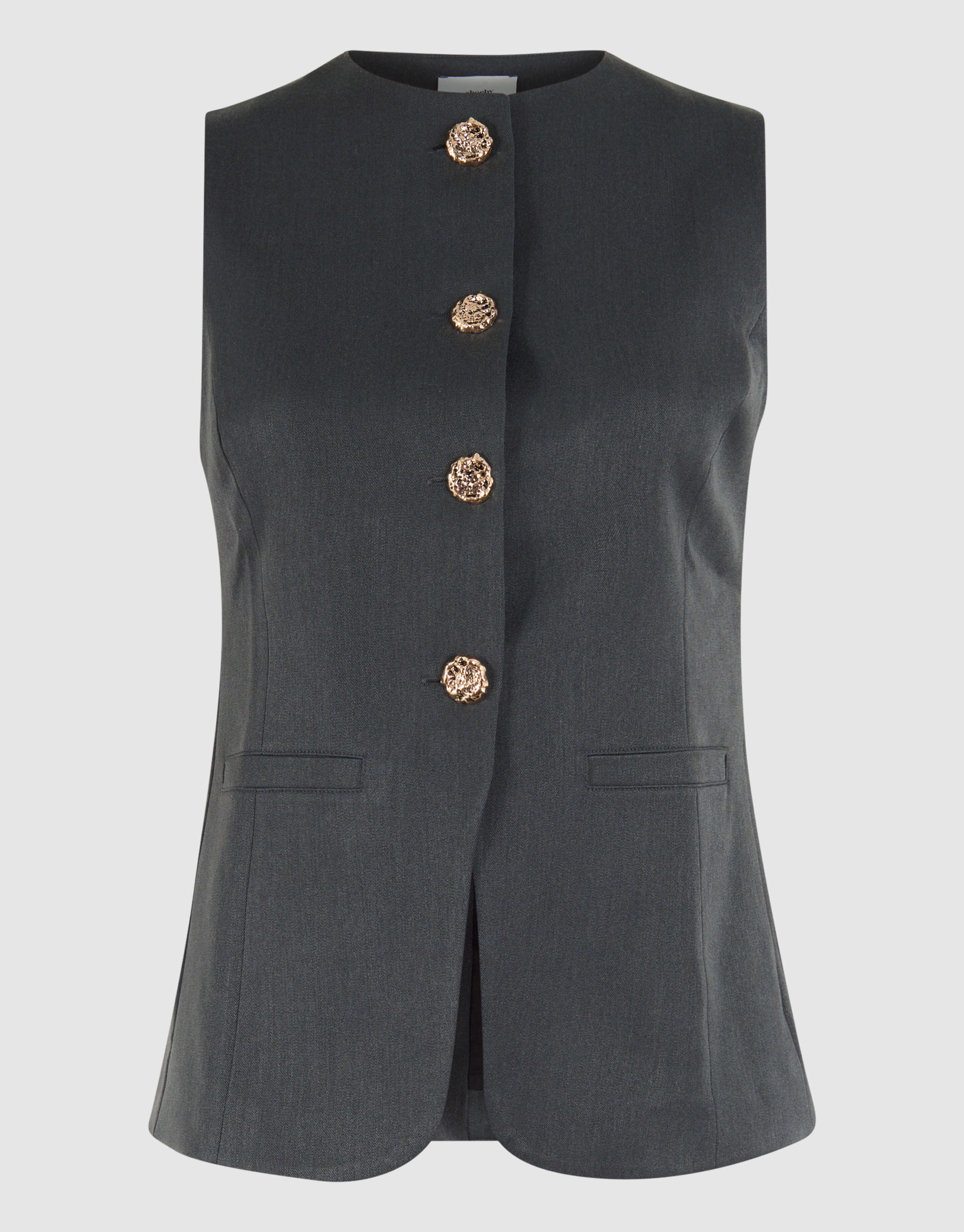 Golden Buttons Strickjacke Grau SHOEBY WOMEN