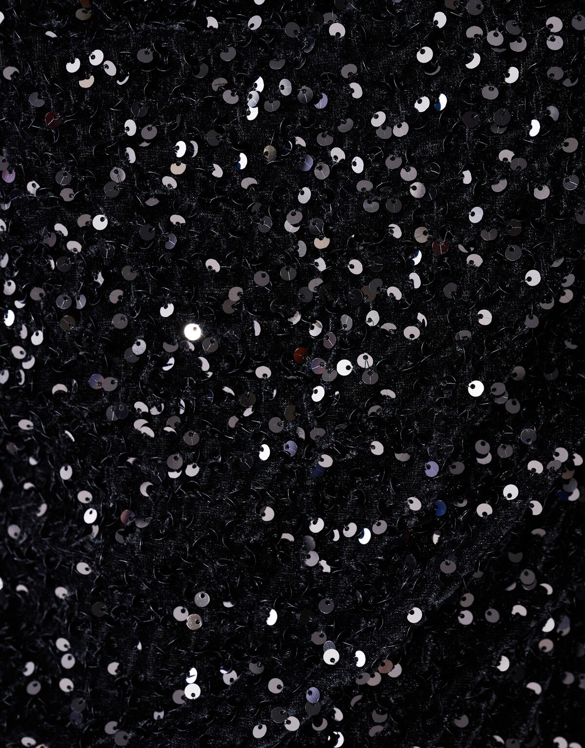 Pailletten-Wasserfall-Top Schwarz SHOEBY WOMEN