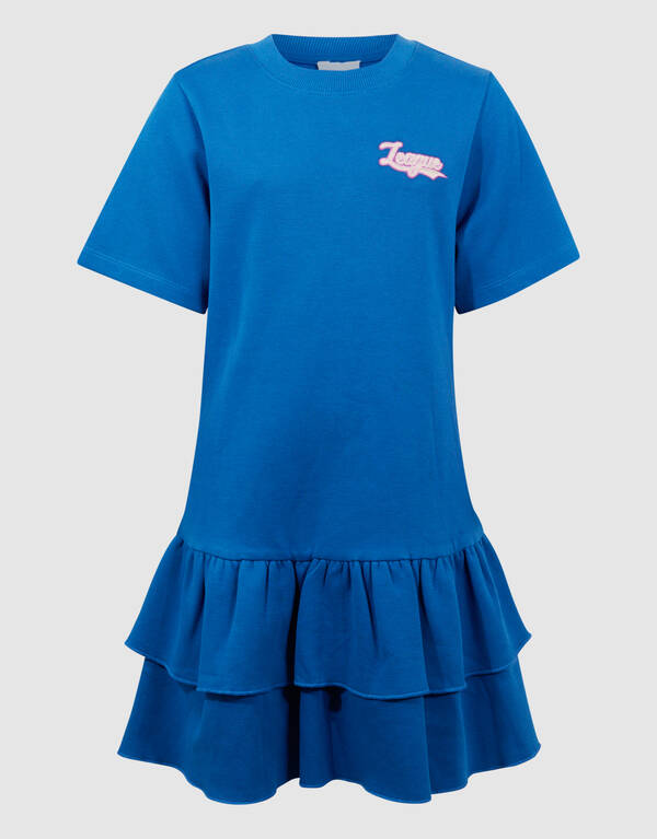 Ruffle Mini Jurk Donkerblauw SHOEBY GIRLS