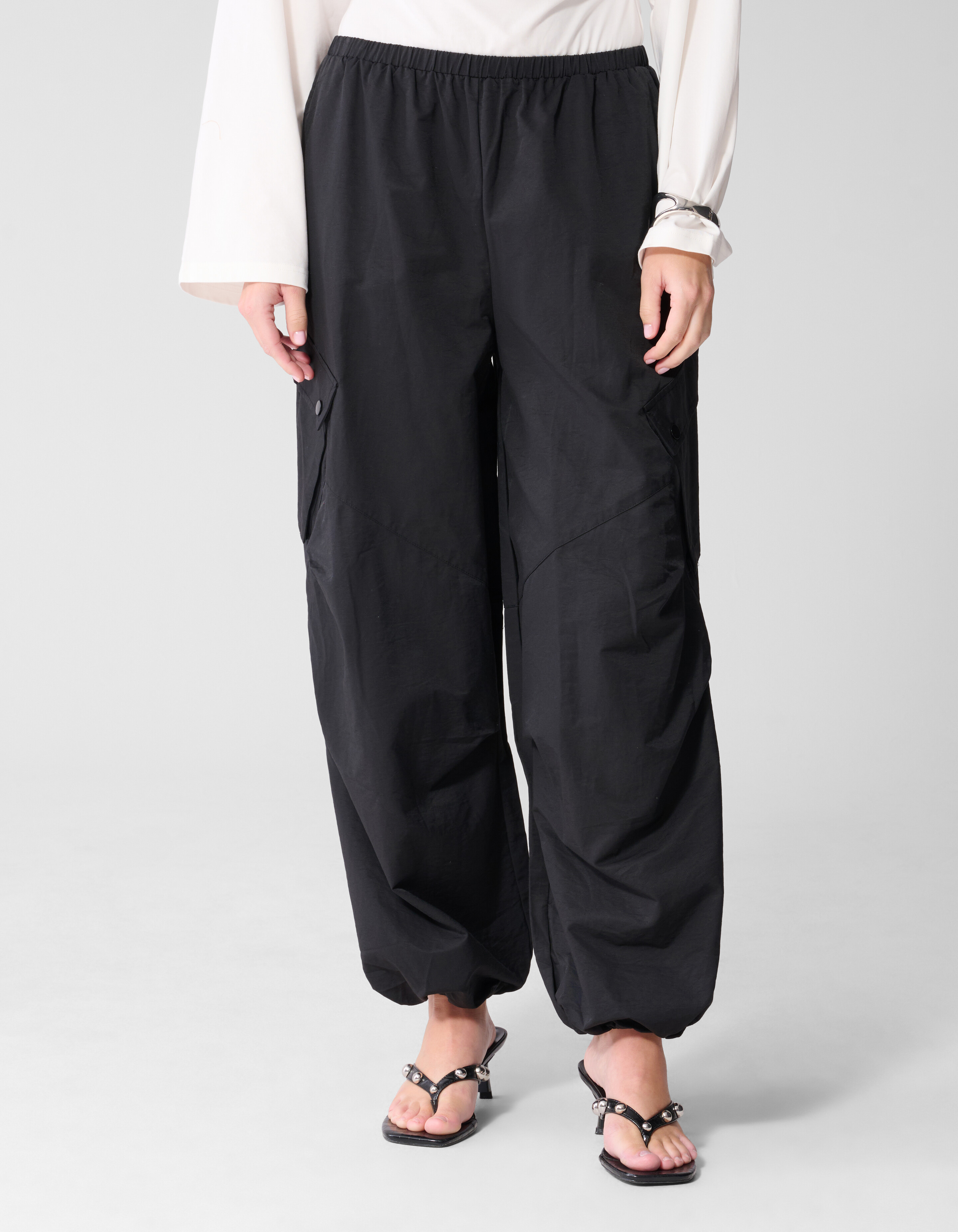 Cargo Balloon Fit Broek Zwart SHOEBY WOMEN