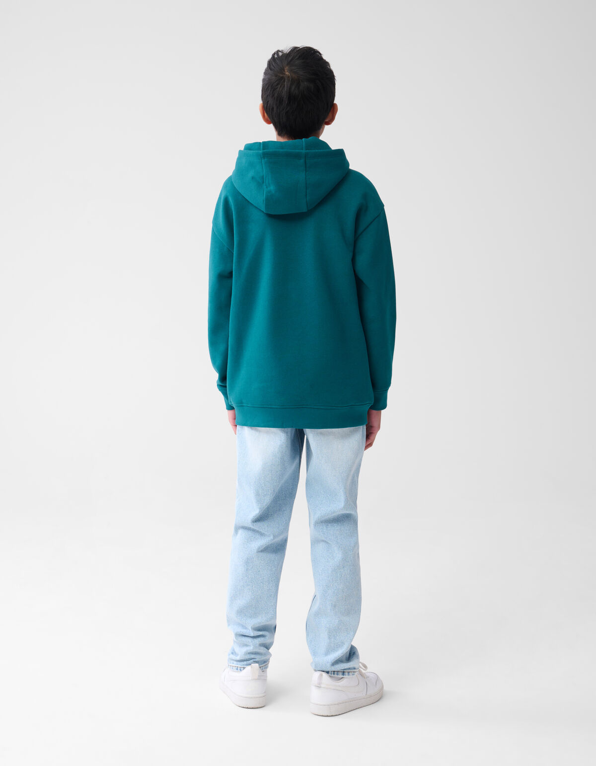 Basic Text Hoodie Dunkelgr&uuml;n SHOEBY BOYS