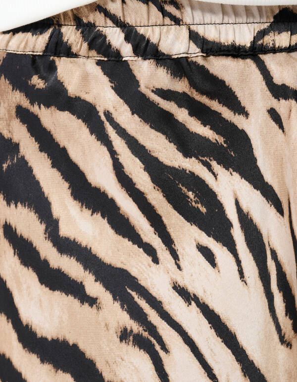 Satin Tiger Maxirock Braun SHOEBY WOMEN