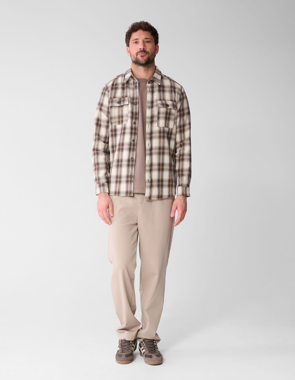 Ruiten Hemd Hellbraun SHOEBY MEN