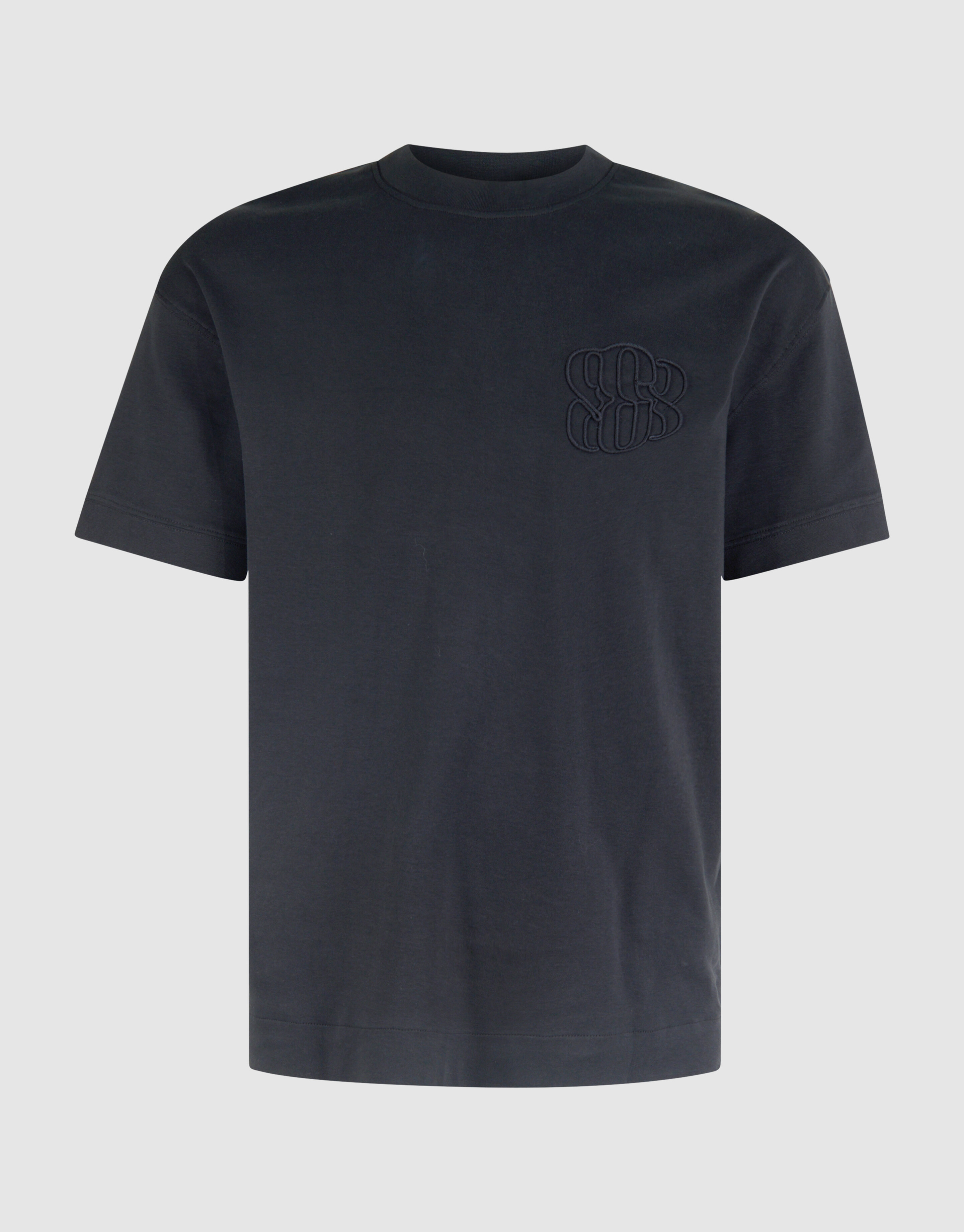 Stickerei-T-Shirt Dunkelblau SHOEBY MEN