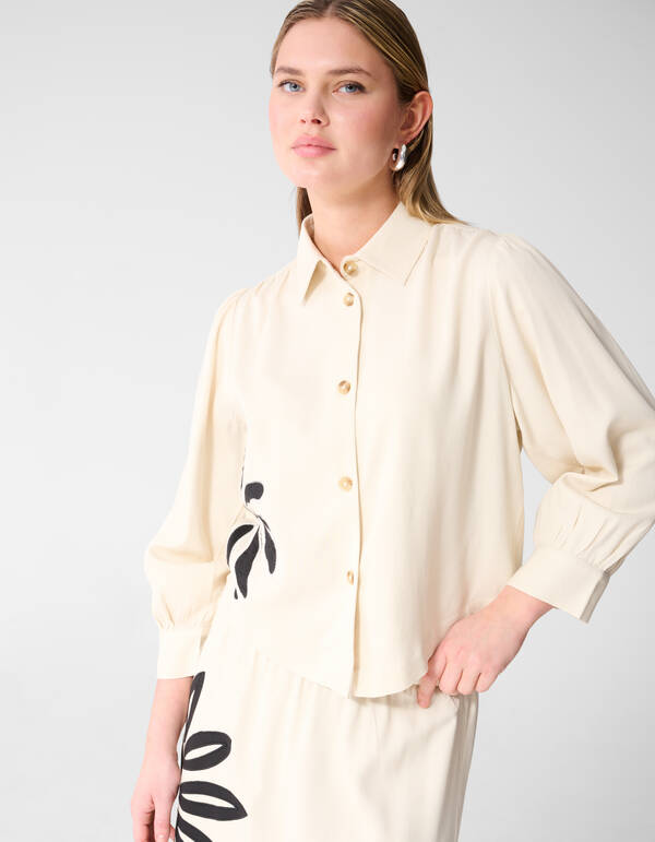 Stickbluse Gebrochen Wei&szlig; SHOEBY WOMEN