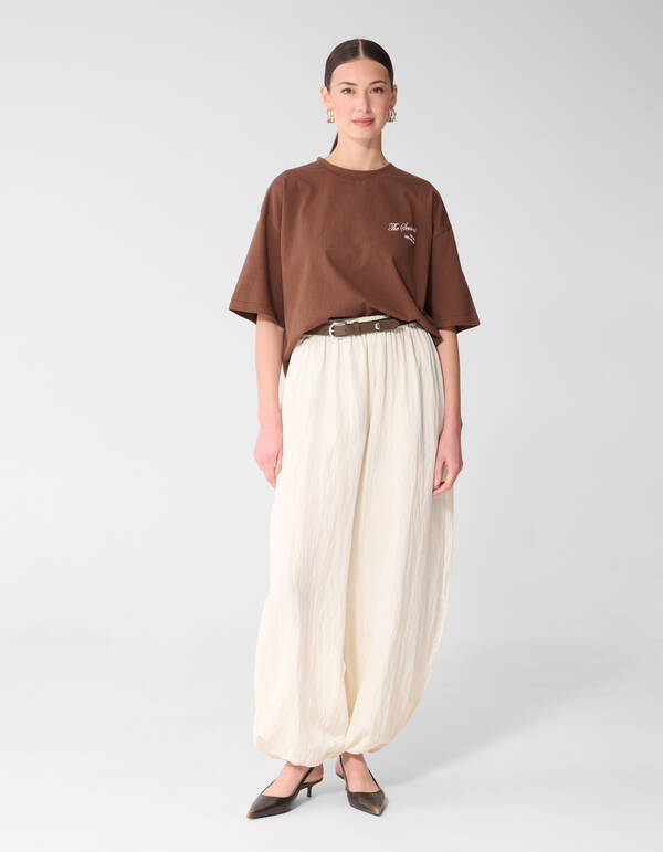 Seasons Artwork T-Shirt Braun SHOEBY WOMEN
