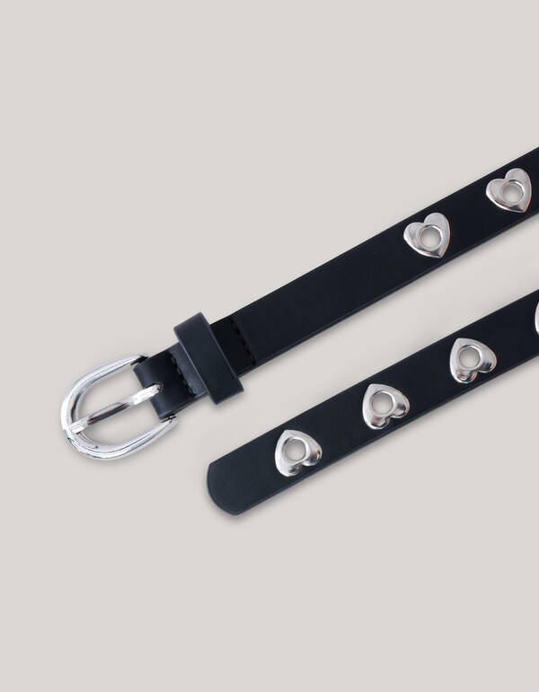 Silberner Herz-G&uuml;rtel SHOEBY ACCESSOIRES