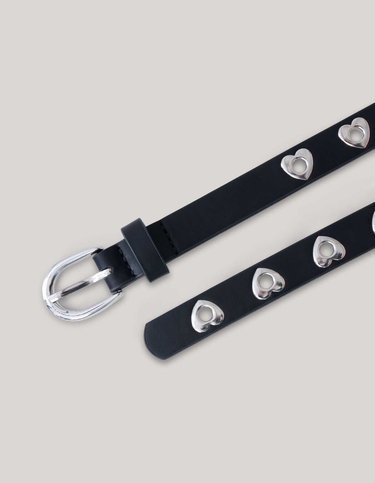 Silberner Herz-G&uuml;rtel SHOEBY ACCESSOIRES