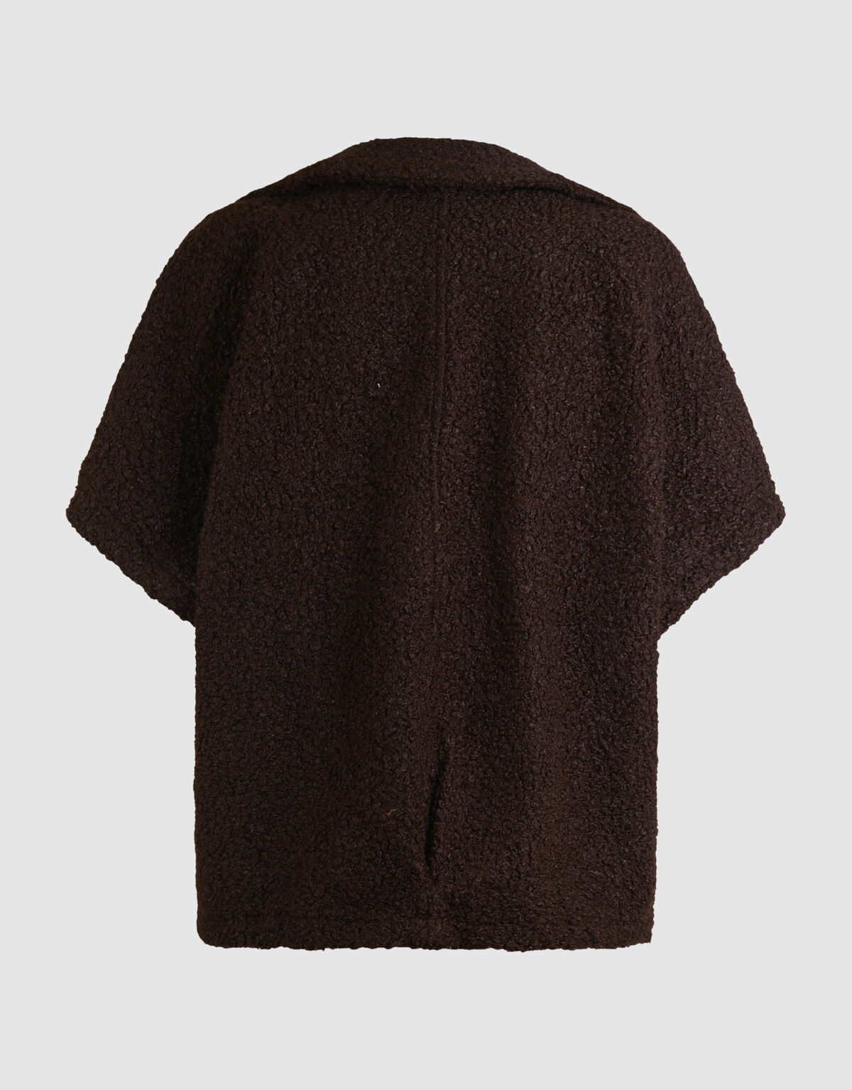 Oversize Teddyweste Dunkelbraun SHOEBY WOMEN