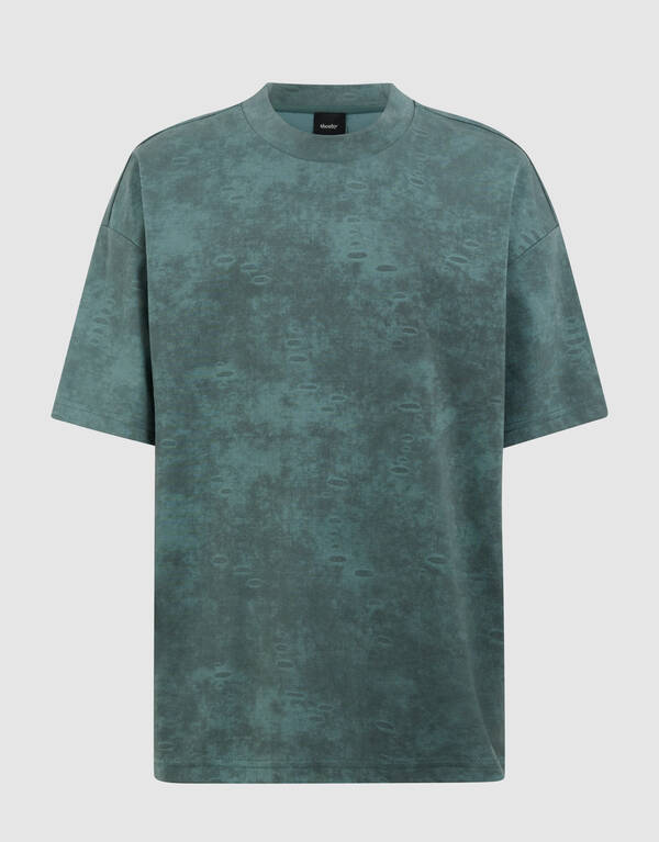 Verwaschenes T-Shirt Gr&uuml;n SHOEBY BOYS