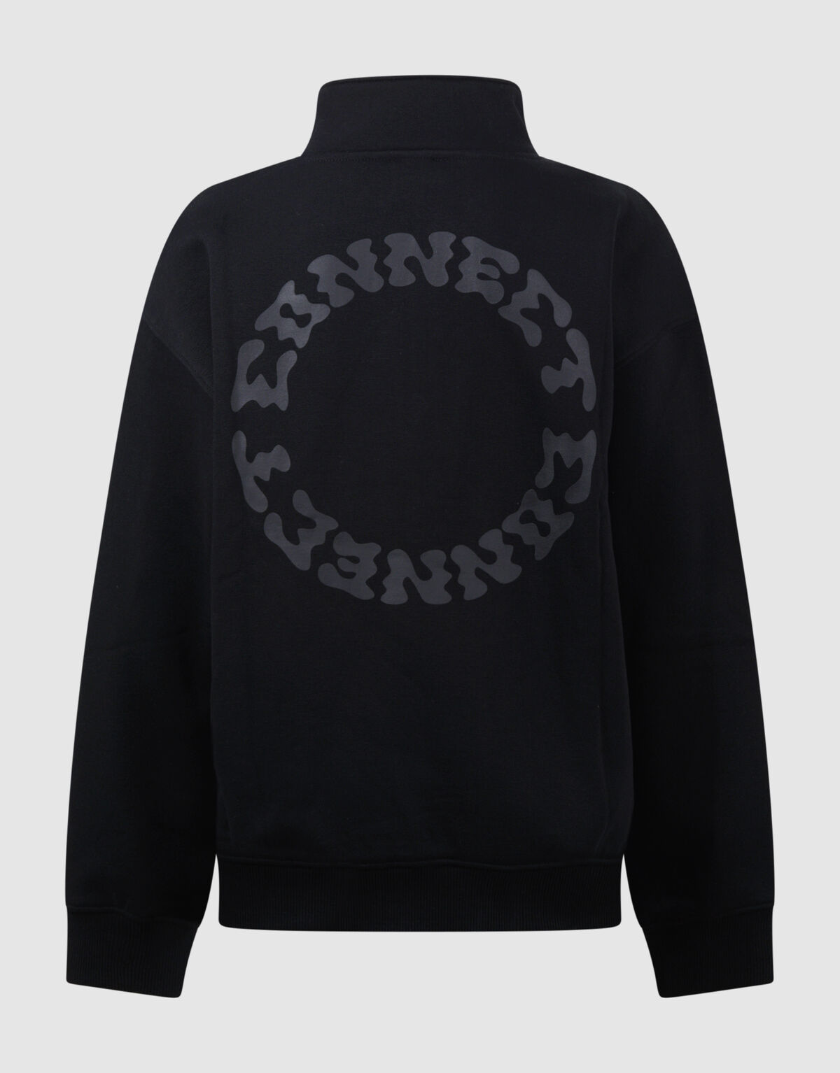 Schwarzer Pullover mit halbem Rei&szlig;verschluss SHOEBY BOYS