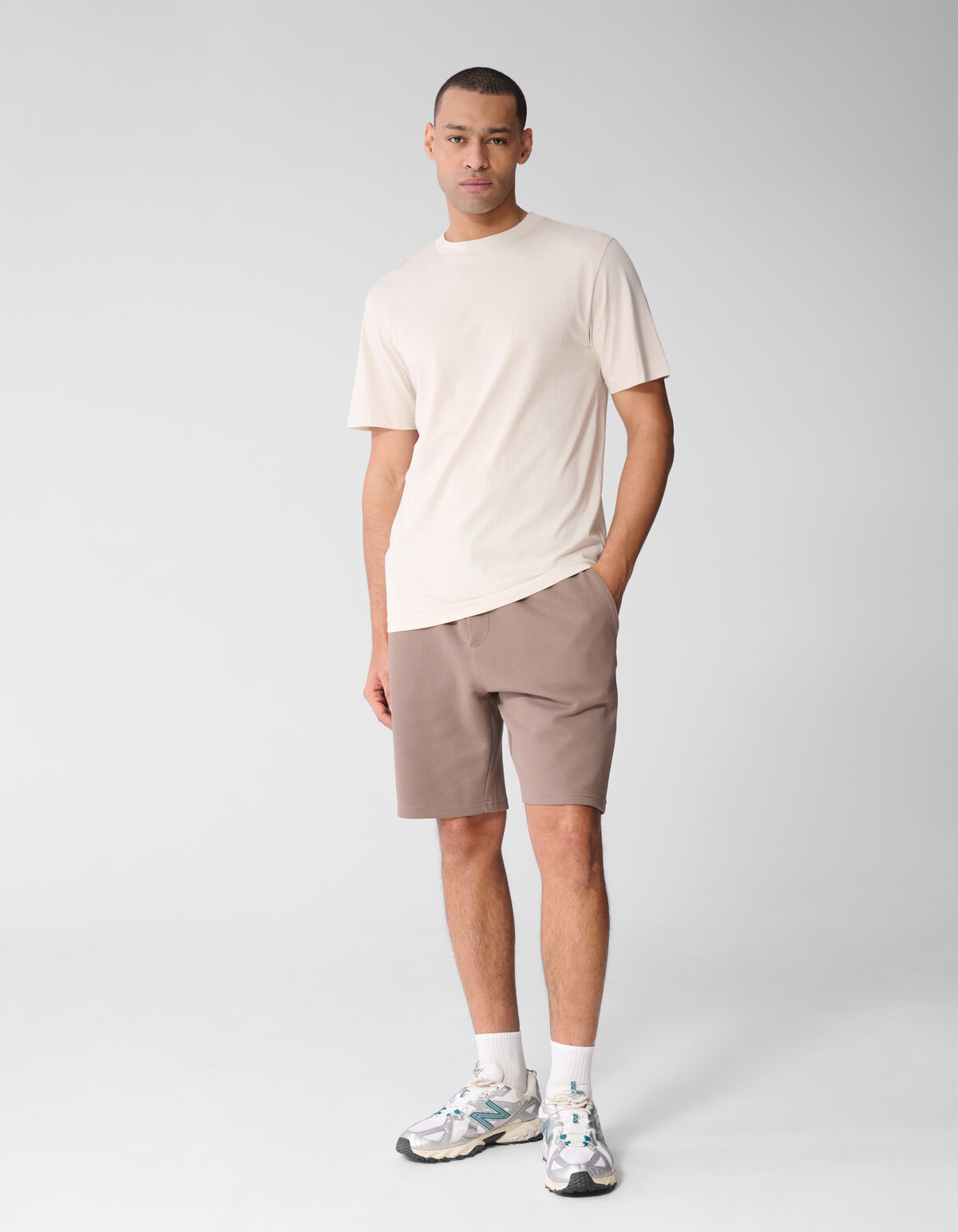 Line-Art-T-Shirt Sand SHOEBY MEN