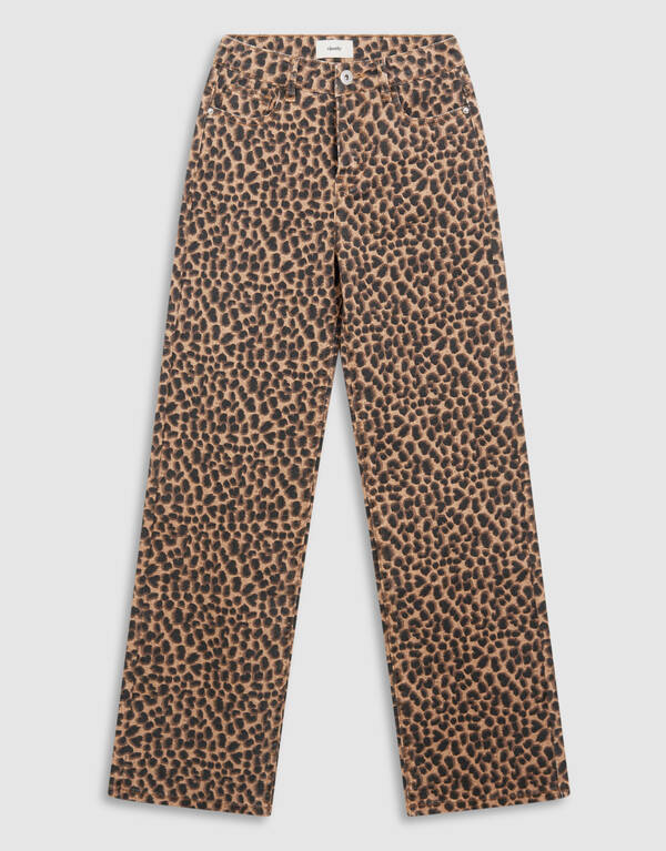 Leopard Straight Fit Hose Braun SHOEBY GIRLS