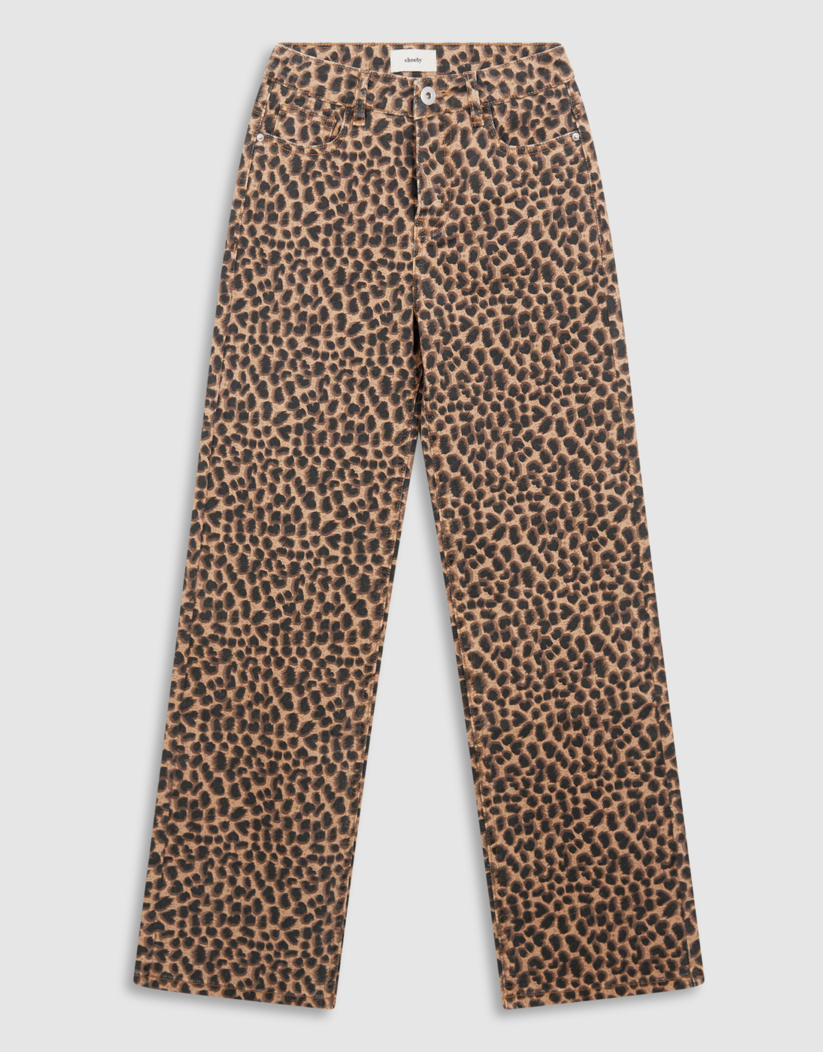 Leopard Straight Fit Hose Braun SHOEBY GIRLS