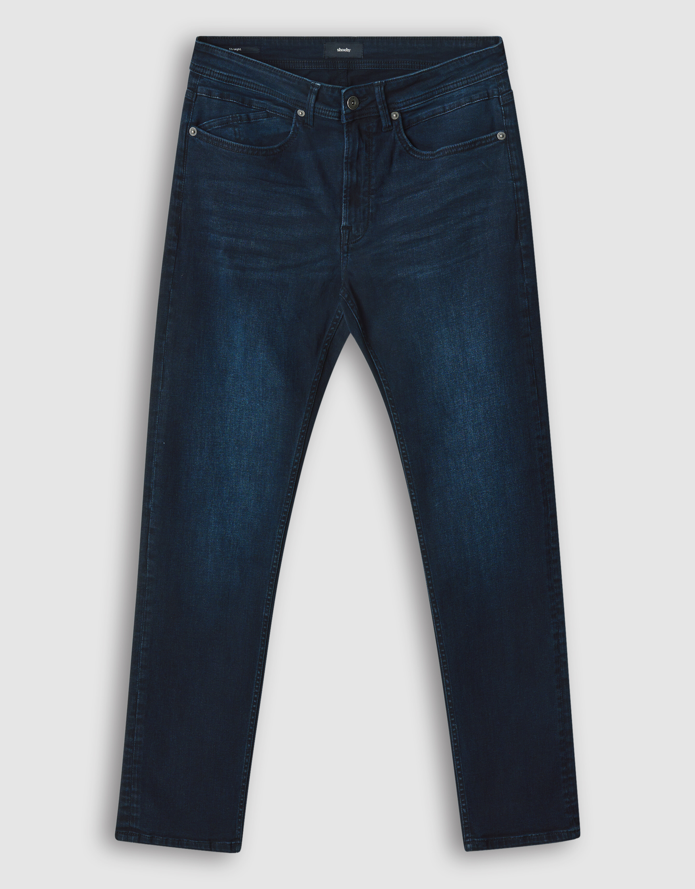 Straight Jeans Blau/Schwarz Länge 32 Refill