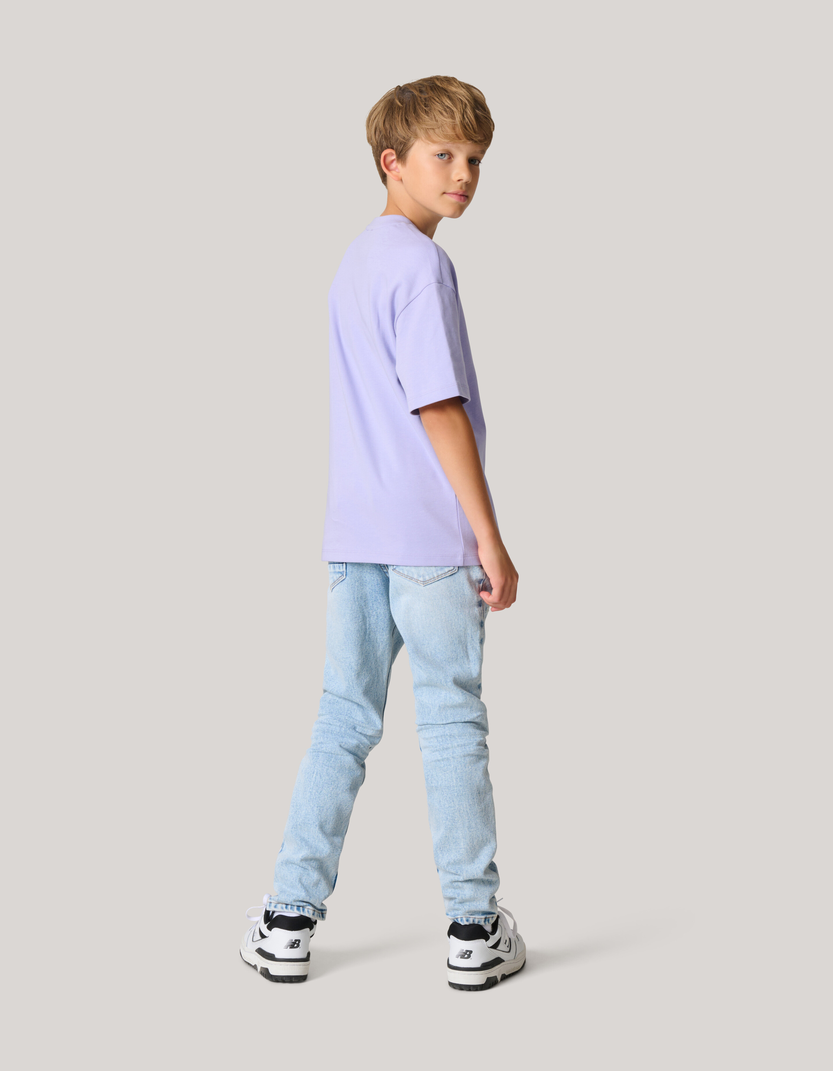 Heavy Basis T-shirt Lichtpaars SHOEBY BOYS