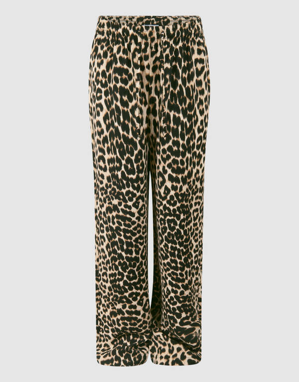 Twist Leopard Hose mit weitem Bein Braun SHOEBY GIRLS