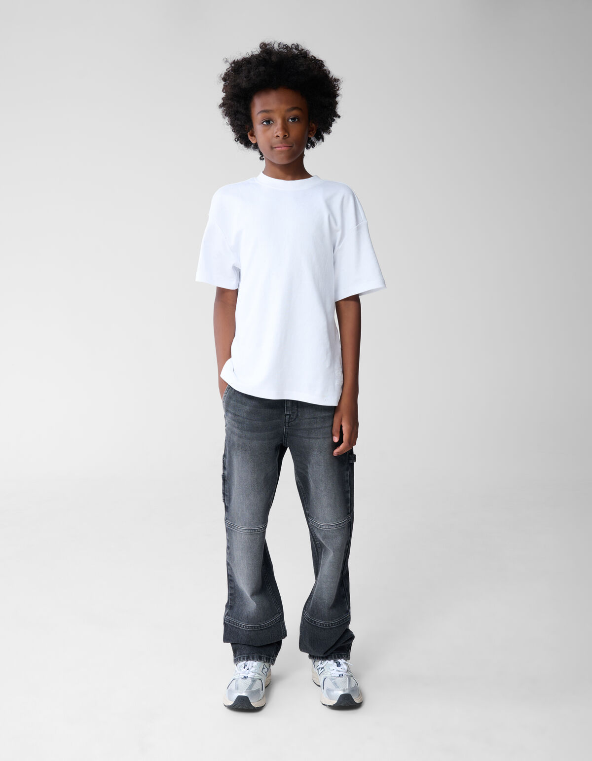 Carpenter Straight Fit Jeans Dunkelgrau SHOEBY BOYS