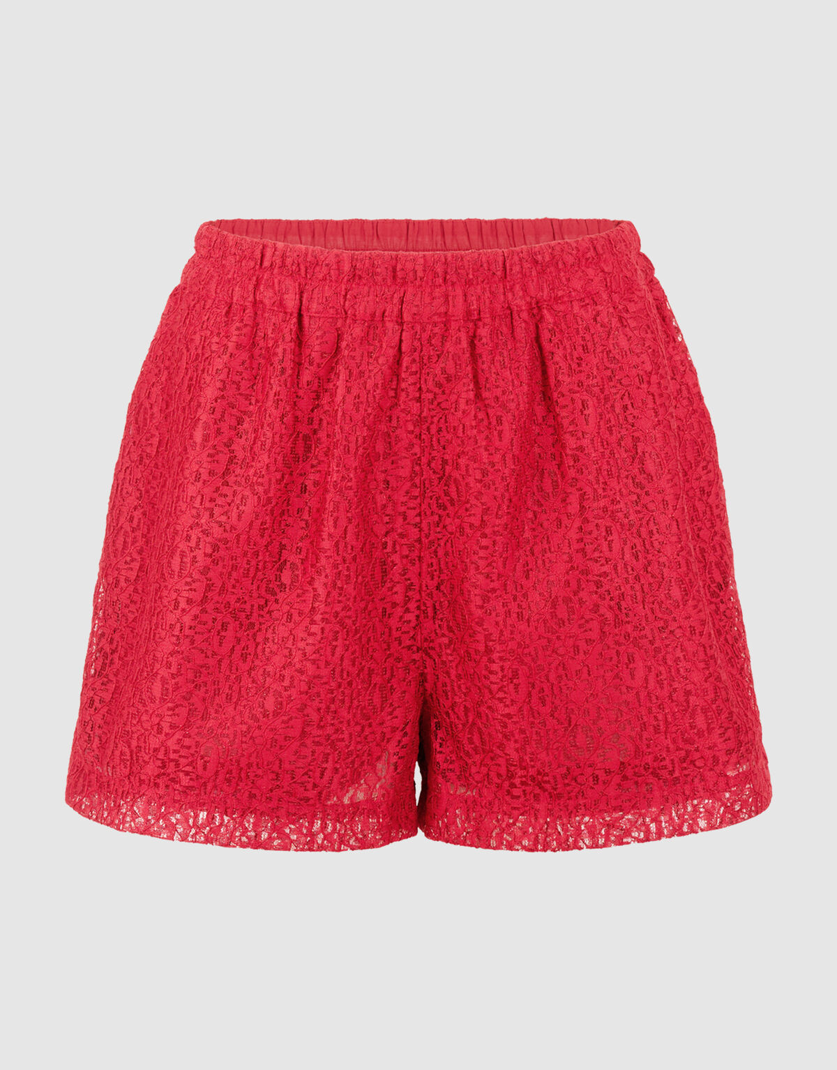 Sportliche Spitzen-Shorts Rot SHOEBY WOMEN