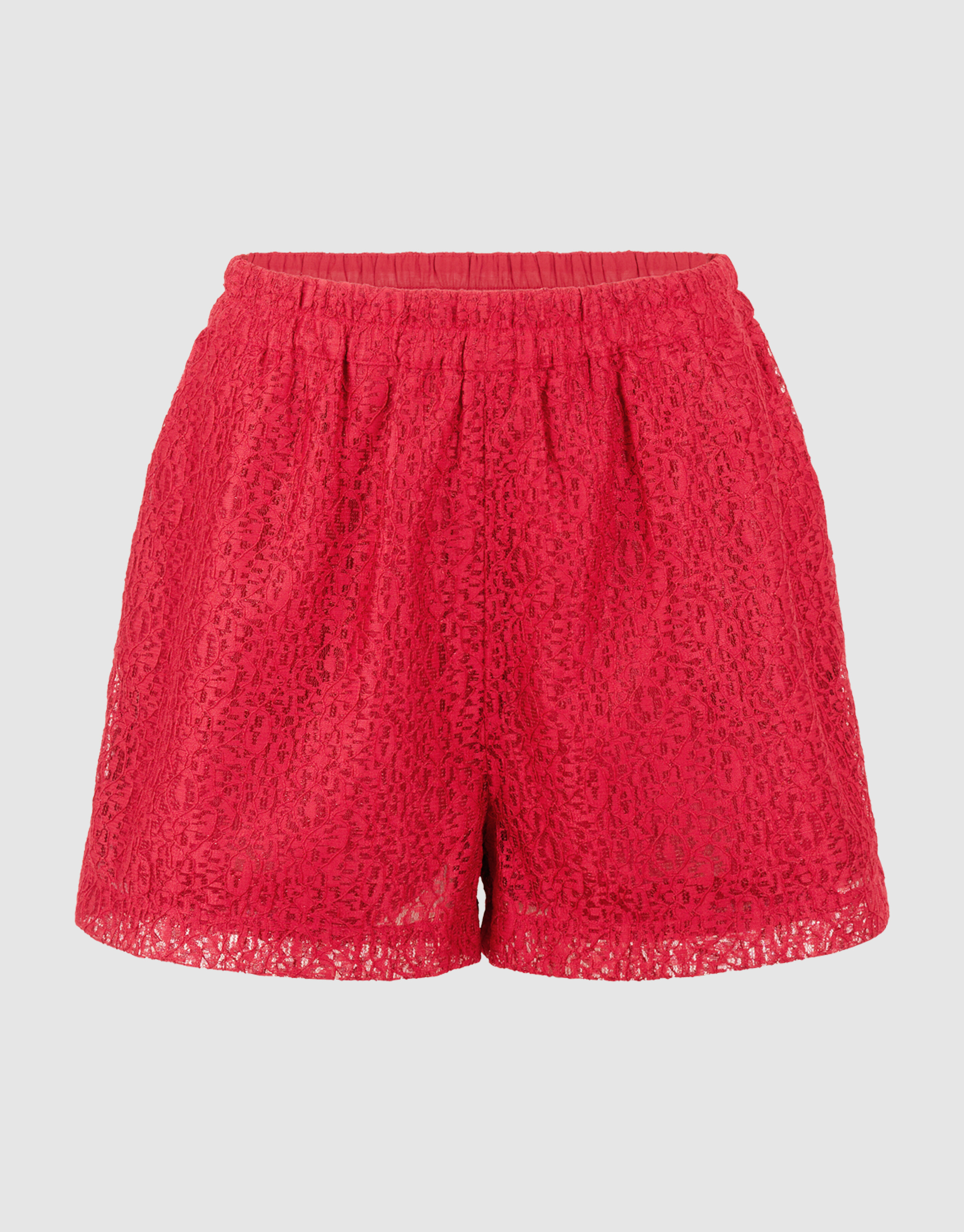 Sportliche Spitzen-Shorts Rot SHOEBY WOMEN