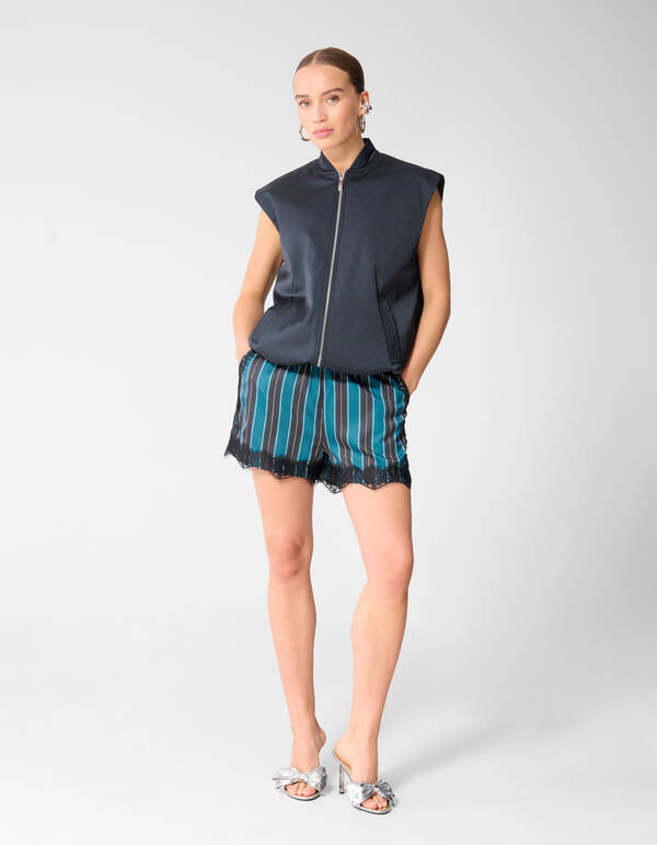 Kanten Stripe Short Petrol SHOEBY WOMEN