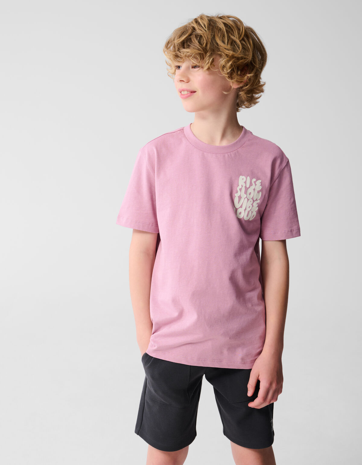 Vibe Loud Kunstwerk T-shirt Rosa SHOEBY BOYS