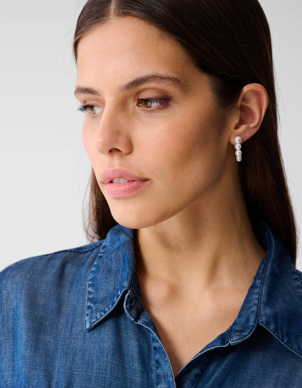 Denim Paillettenbluse Blau von Mieke SHOEBY WOMEN