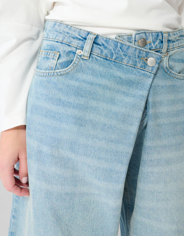 Baggy Fit, umgeschlagene Jeans Mittlerer Stein SHOEBY WOMEN
