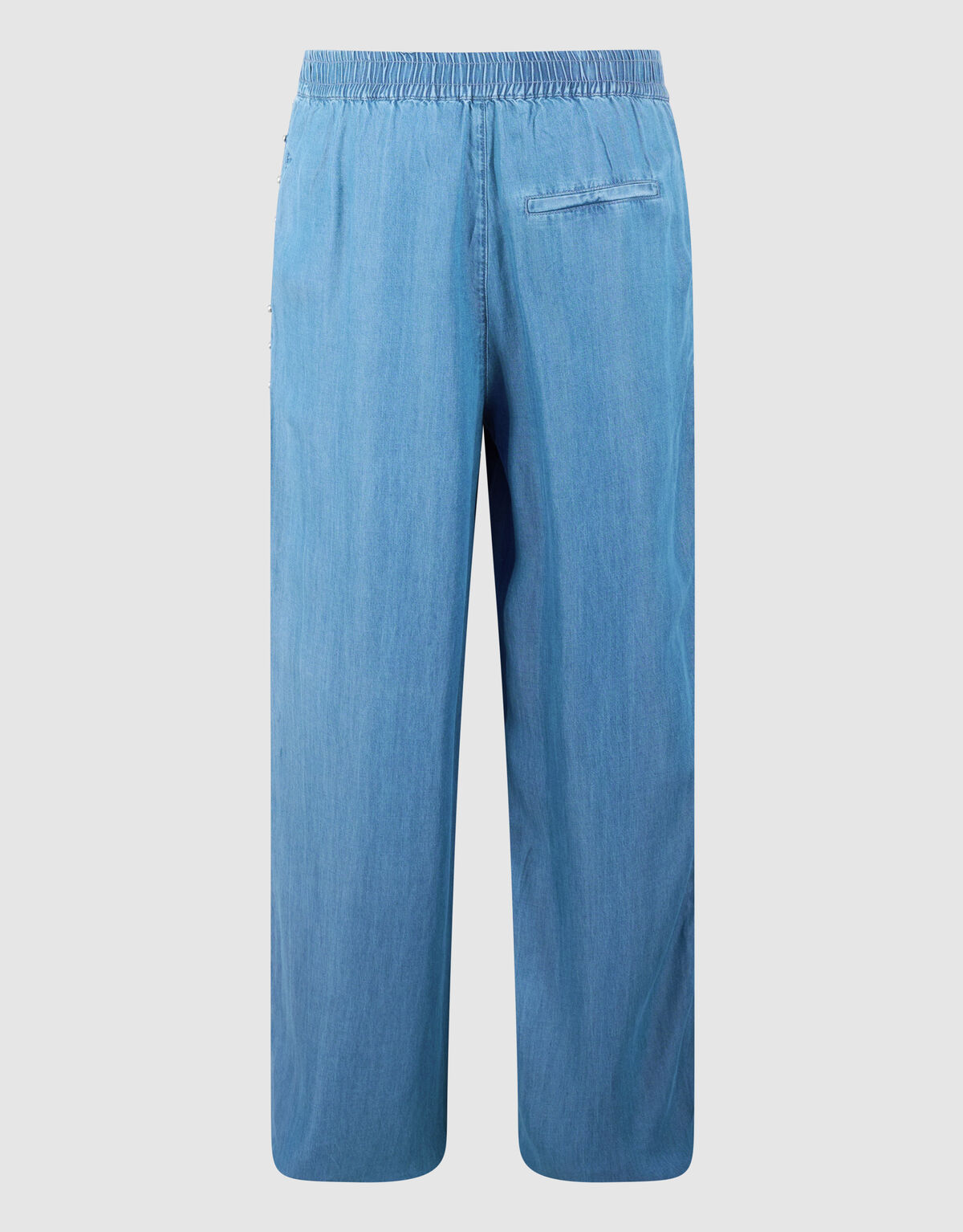Studs Weite Bein Passform Denim Hose Blau SHOEBY WOMEN