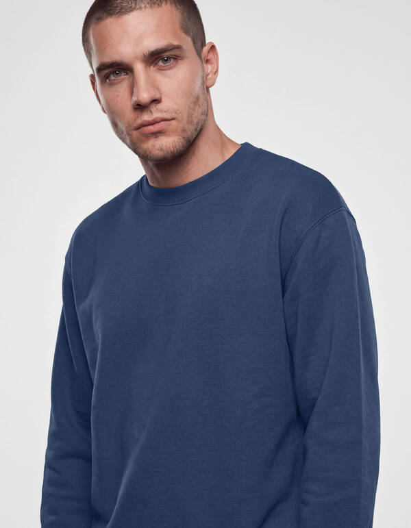 Relaxed Basic Pullover Dunkelblau SHOEBY MEN