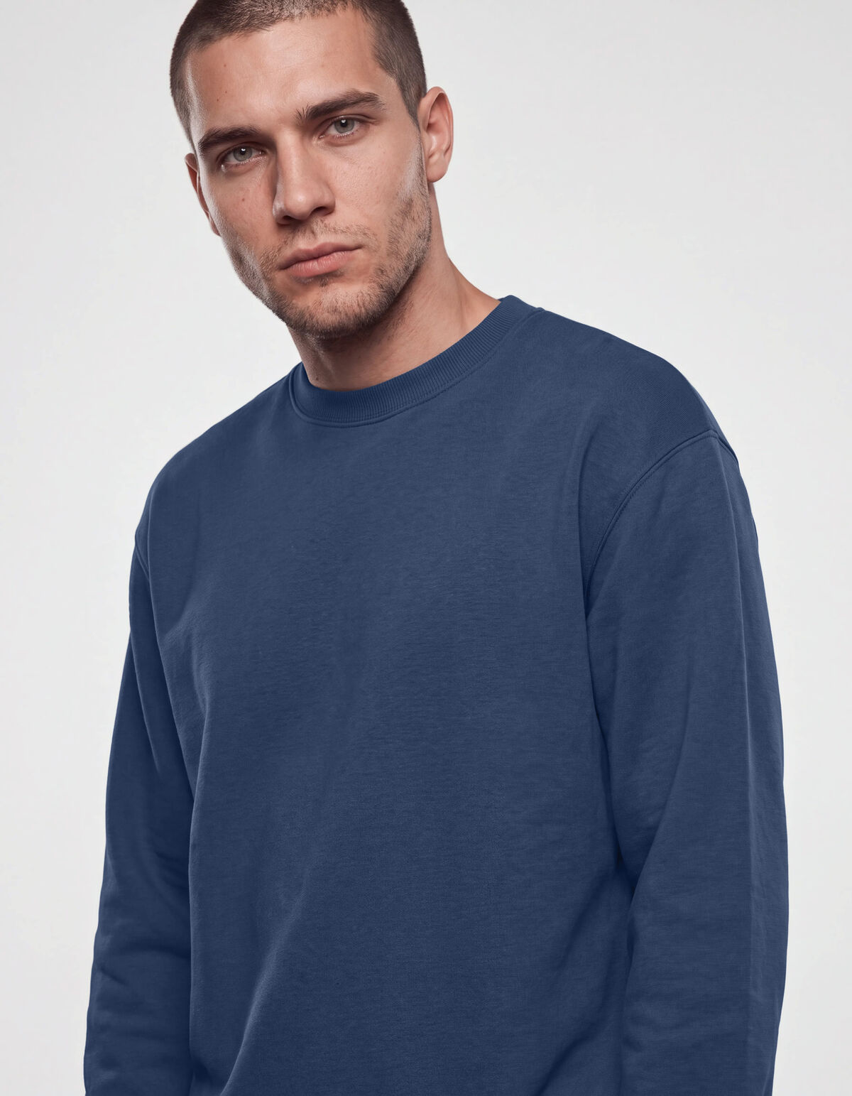 Relaxed Basic Pullover Dunkelblau SHOEBY MEN