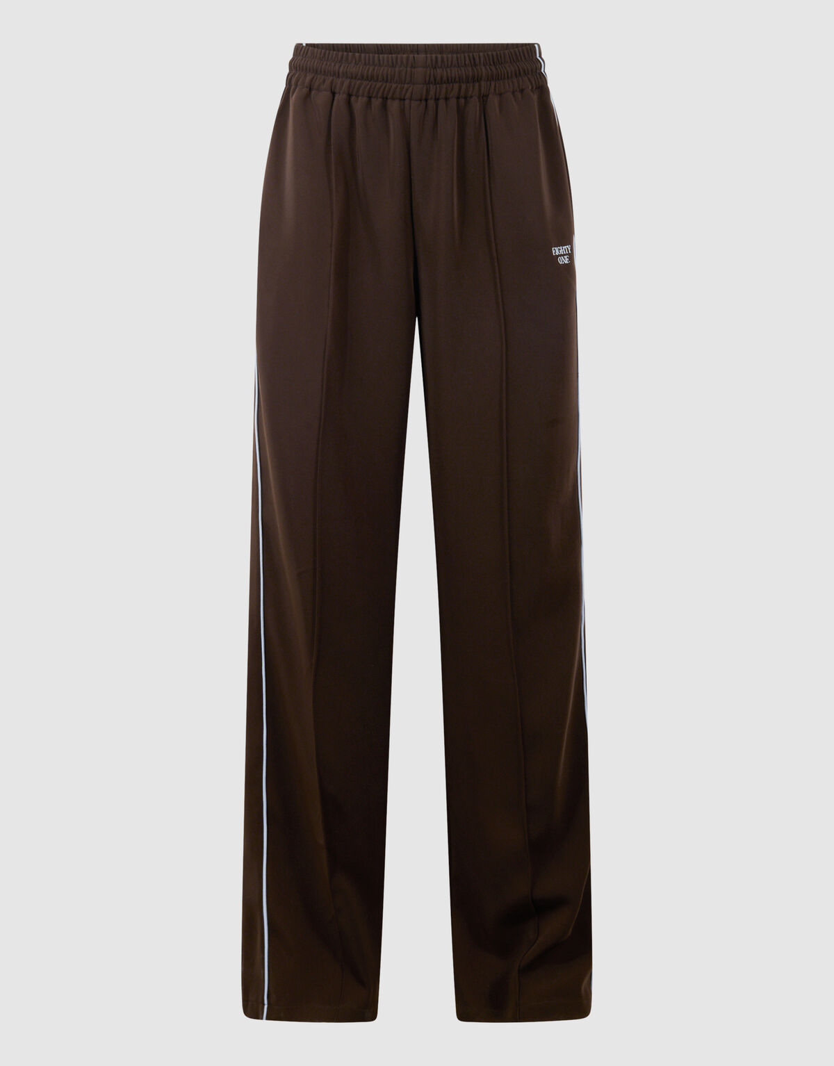 Sportliche Piping-Hose mit weitem Bein, Braun SHOEBY WOMEN