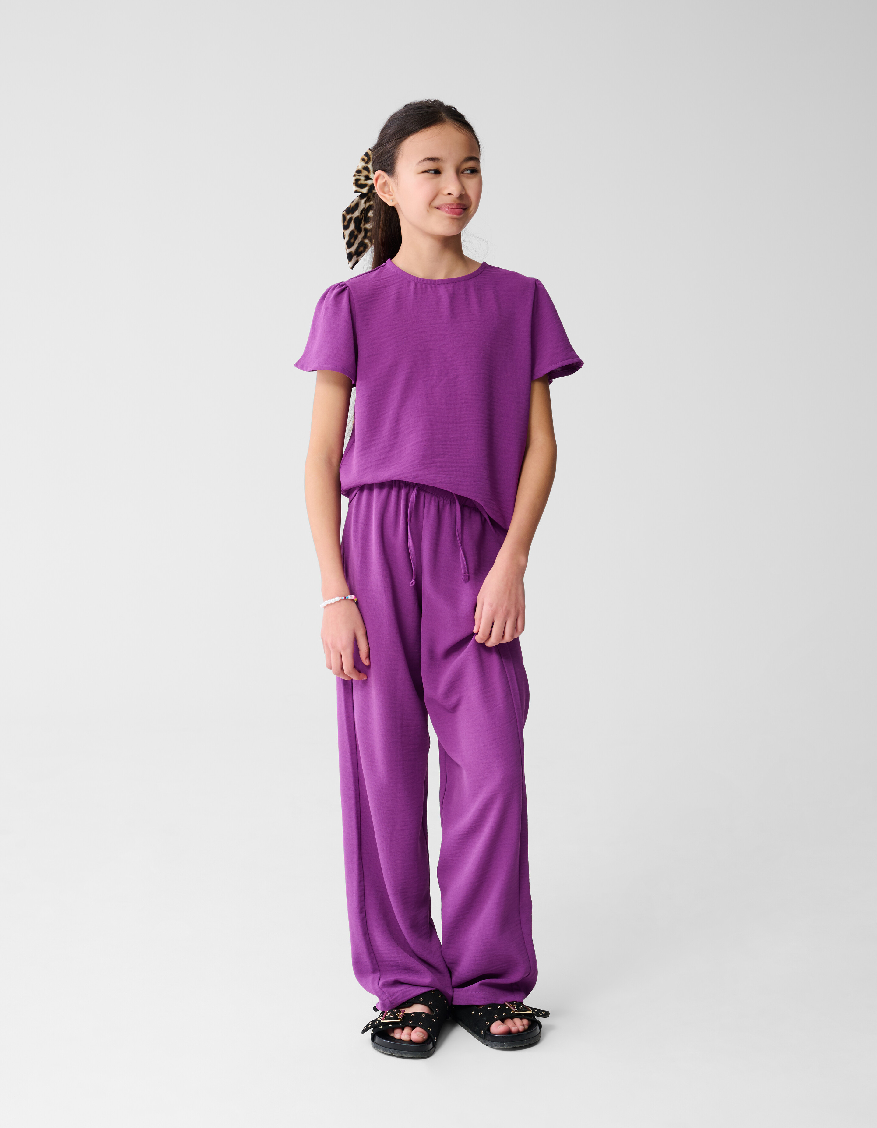 Twist-Hose mit weitem Bein Dunkelviolett SHOEBY GIRLS