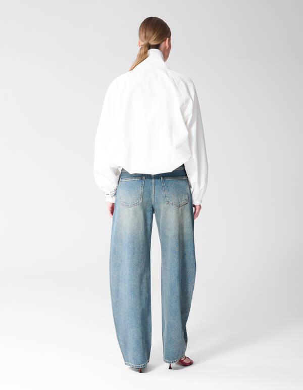 Baggy-Fit-Jeans mit Farbton Dunkelblau SHOEBY WOMEN
