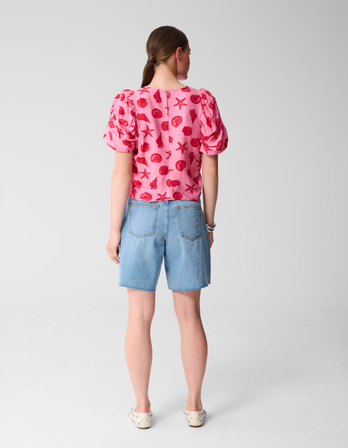 Puff Shell Top Rosa SHOEBY WOMEN