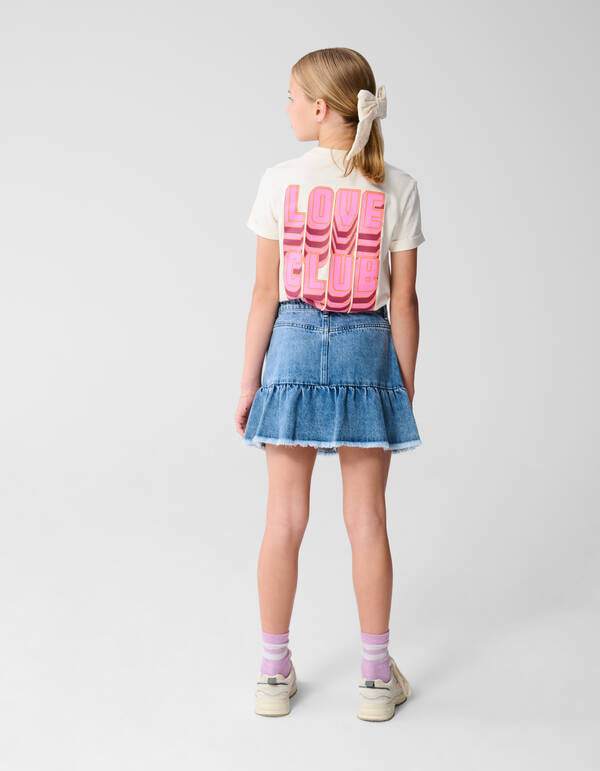 Love Club Artwork T-shirt Off Wei&szlig; SHOEBY GIRLS