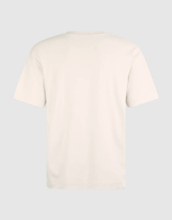 Besticktes Logo-T-Shirt Beige SHOEBY MEN
