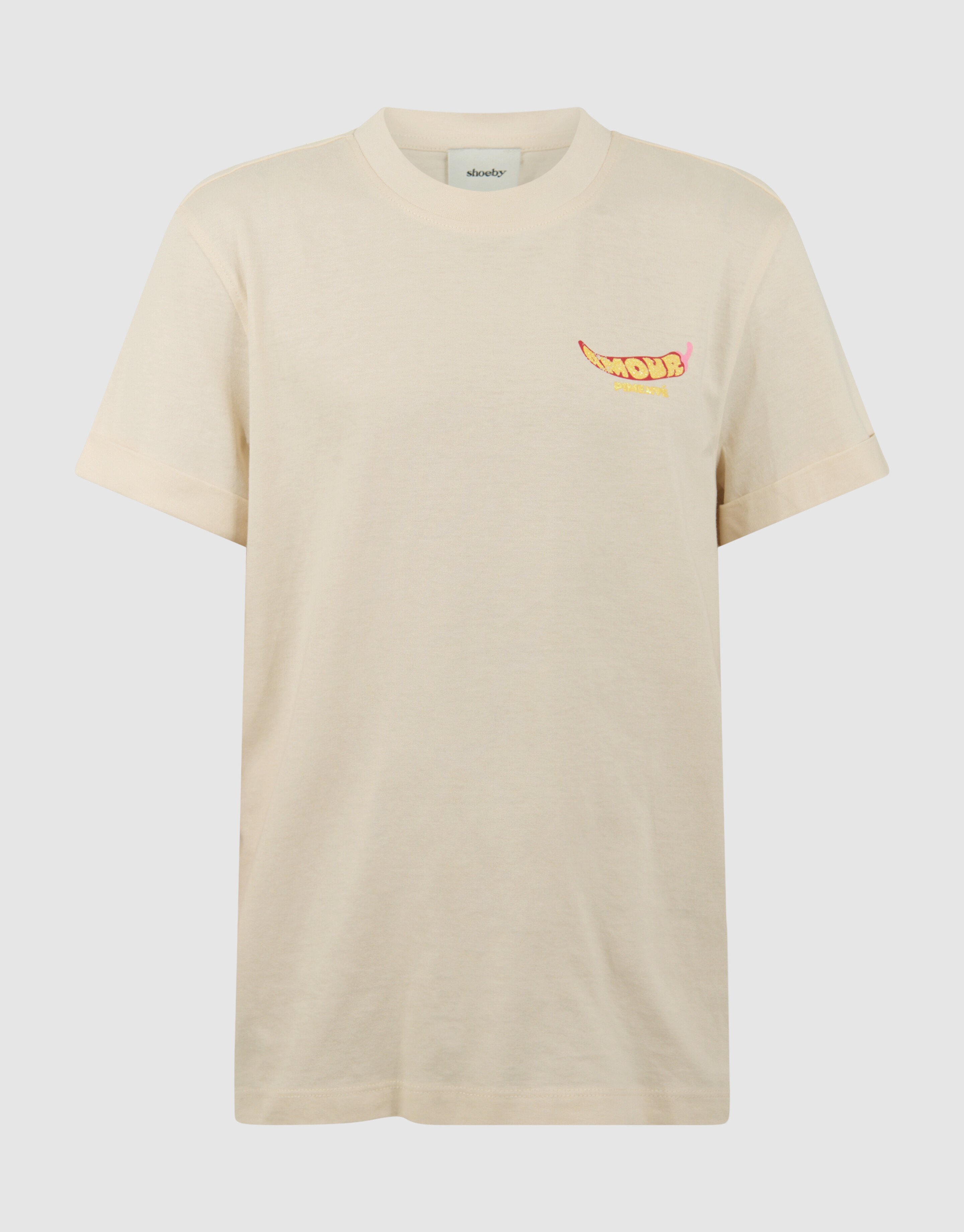 Pepper Artwork T-Shirt Off-White SHOEBY GIRLS