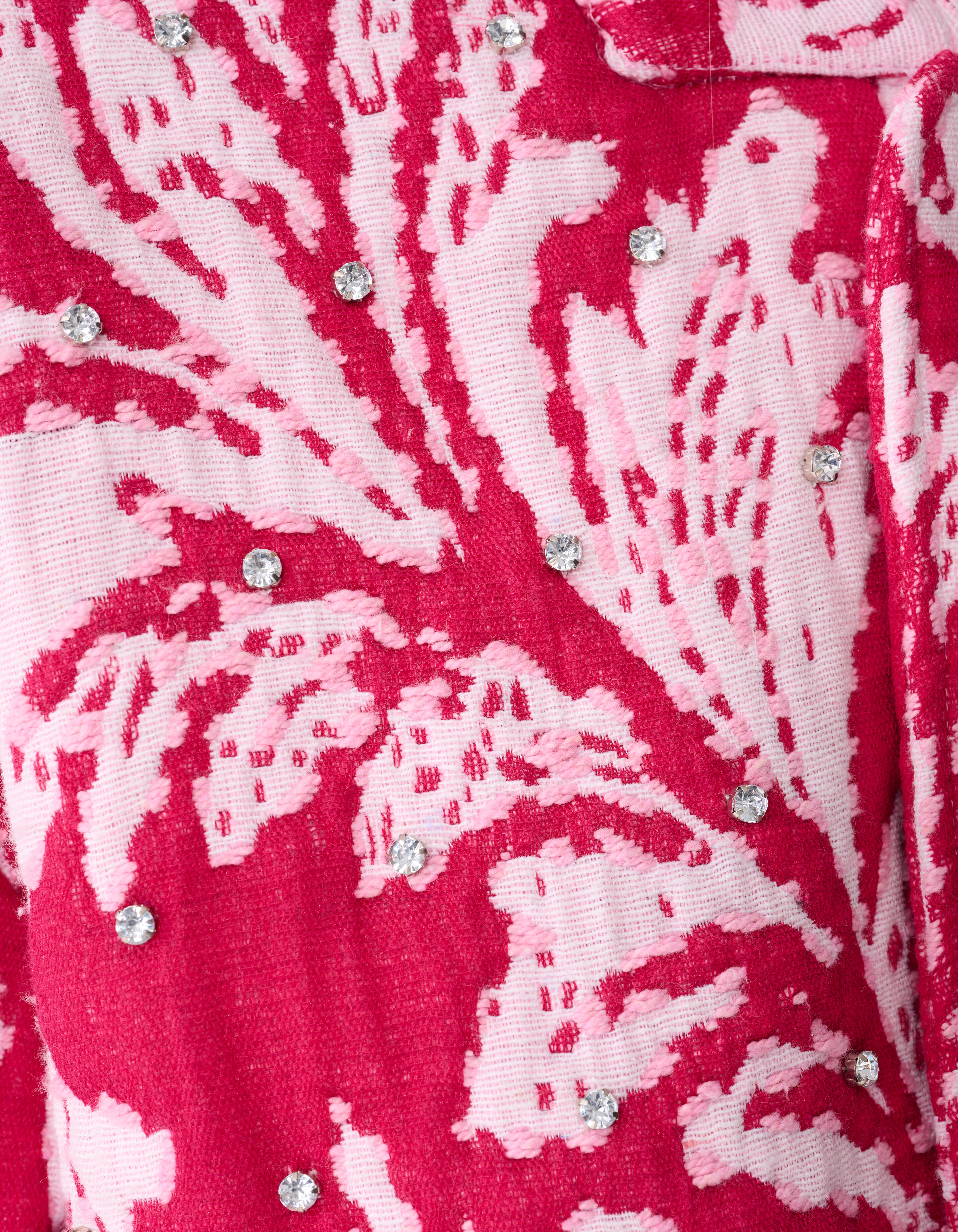 &Uuml;bergro&szlig;e Jacquard-Bomberjacke Rosa SHOEBY WOMEN