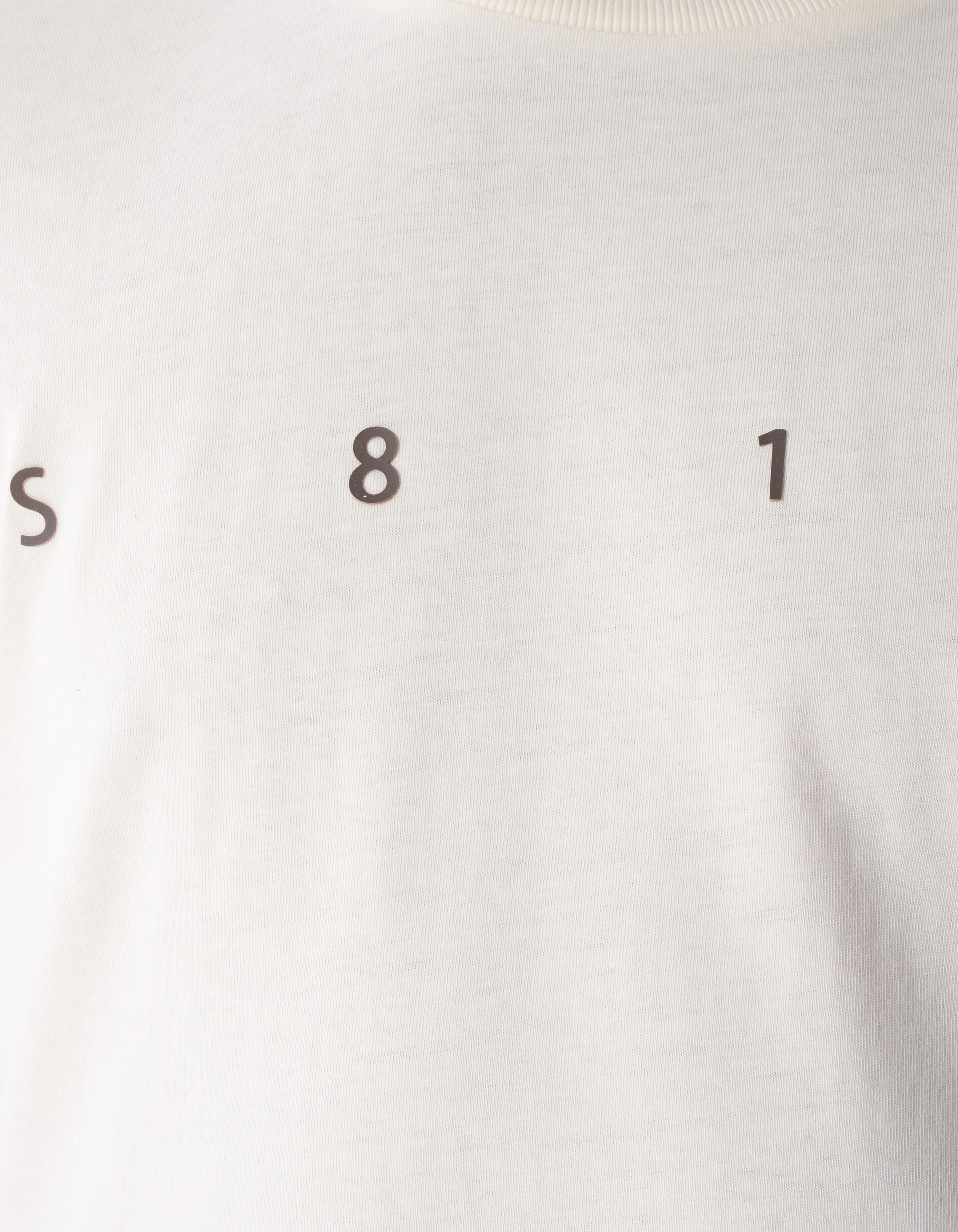 Minimal Artwork T-Shirt Gebrochen Wei&szlig; SHOEBY MEN