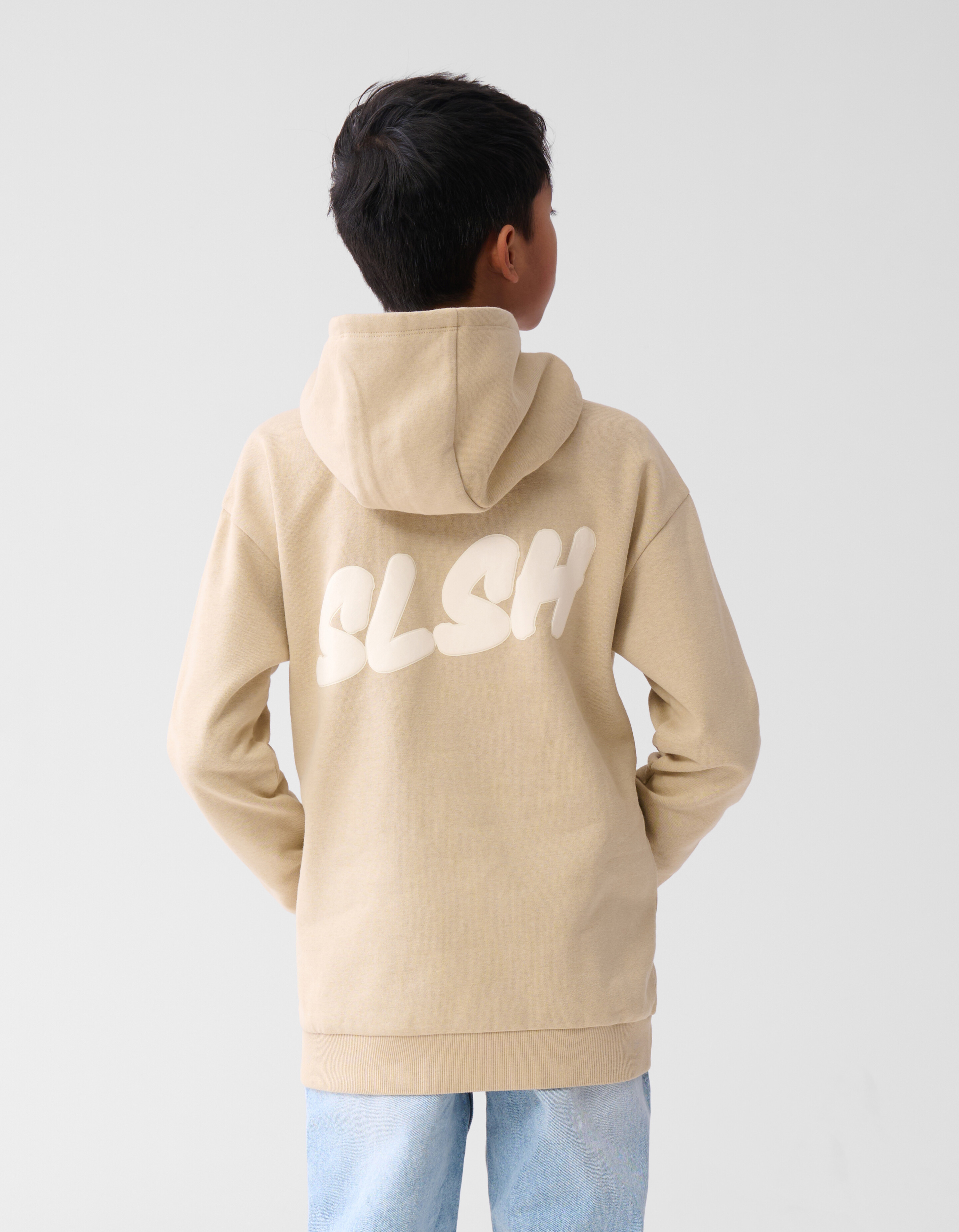 Basic Text Hoodie Sand SHOEBY BOYS