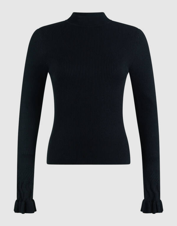 Frill Top Schwarz SHOEBY WOMEN