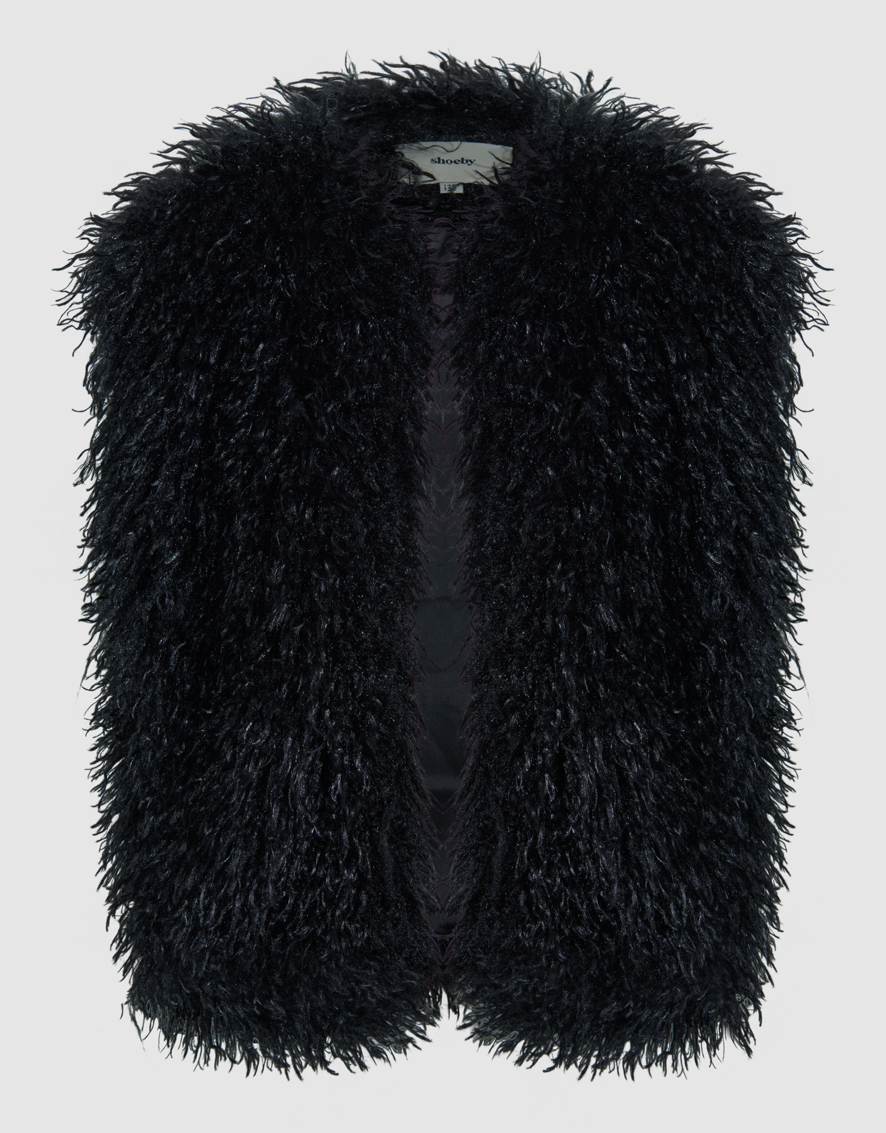 Fluffy Gilet Schwarz SHOEBY GIRLS